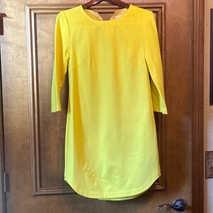 Trina Turk Yellow Long Sleeve Dress